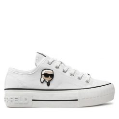 Trampki KARL LAGERFELD. Białe trampki i tenisówki damskie KARL LAGERFELD, bez wzorów, bez zapięcia. Za 349.99 zł.