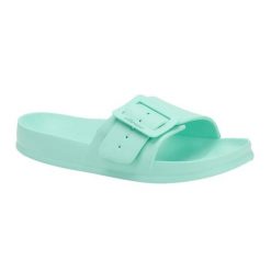 Klapki damskie Ellesse Eloise. Niebieskie klapki damskie Ellesse, na lato, bez wzorów, z materiału, sportowe, bez obcasa, bez zapięcia. Za 52.99 zł.