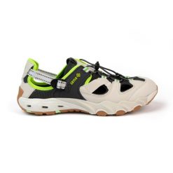 Sandały Frosty V4 wodoodporne, regulowane, z antypoślizgową podeszwą. Brązowe buty zimowe męskie IZAS, bez wzorów, bez obcasa, bez zapięcia. W wyprzedaży za 265.17 zł.