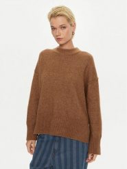 DAY BIRGER ÉT MIKKELSEN Sweter Josie DAY65243463 Brązowy Oversize. Brązowe swetry nierozpinane damskie DAY Birger et Mikkelsen, s, bez wzorów, z wełny, bez kołnierzyka, bez ramiączek. Za 519.99 zł.