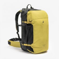 Plecak trekkingowy Travel 500 40 litrów Organizer. Czarne plecaki męskie FORCLAZ, bez wzorów, sportowe. Za 299.99 zł.