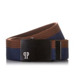 Pasek parciany PAOLO PERUZZI PW-20-95 brązowo-granatowy. Brązowe paski męskie Paolo Peruzzi, z materiału. Za 15.75 zł.