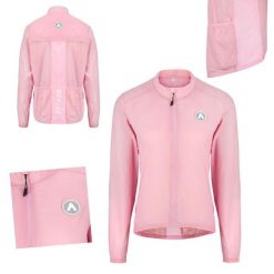 Kurtka rowerowa damska ATTABO Cahayo Jacket Windproof. Czerwone kurtki sportowe damskie ATTABO, xl, bez wzorów, bez ramiączek, bez kaptura, trekkingowe. Za 109.99 zł.