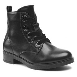 Trzewiki Clara Barson. Czarne botki damskie Clara Barson, bez wzorów, bez obcasa, na płaskiej podeszwie, bez zapięcia. Za 83.98 zł.