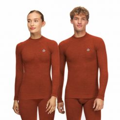 Bluza termoaktywne unisex Alpinus Merino Aoraki. Brązowe bluzy damskie Alpinus, na zimę, s, bez wzorów, sportowe, bez ramiączek, bez kaptura. Za 300.99 zł.