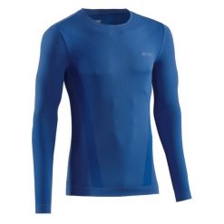 Koszulka sportowa z długim rękawem CEP Cold Weather Base męska. Niebieskie koszulki sportowe męskie CEP, m, bez wzorów, bez ramiączek, do biegania. Za 209.00 zł.