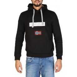 Napapijri bluza męska L czarna. Czarne bluzy męskie Napapijri, l, bez wzorów, eleganckie, bez ramiączek, bez kaptura. W wyprzedaży za 305.00 zł.
