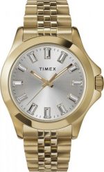 Zegarek Timex Zegarek damski Timex TW2V79800 CYRKONIE złoty. Żółte zegarki damskie Timex, złote. Za 451.99 zł.