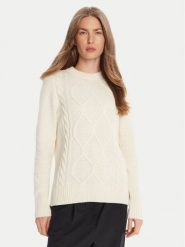 Barbour Sweter Burne Crew LKN1572WH51 Écru Regular Fit. Swetry nierozpinane damskie Barbour, bez wzorów, z bawełny, bez kołnierzyka, bez ramiączek. Za 469.99 zł.