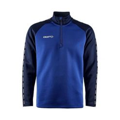 Bluza z zamkiem 1/2 Craft Squad 2.0. Niebieskie bluzy męskie Craft, xl, bez wzorów, sportowe, bez ramiączek, bez kaptura. Za 217.00 zł.