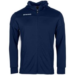 Bluza dresowa z kapturem i zamkiem błyskawicznym Stanno Pride. Niebieskie bluzy damskie STANNO, xl, bez wzorów, z dresówki, eleganckie, bez ramiączek, z kapturem. Za 249.25 zł.