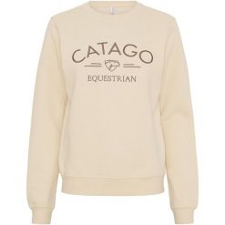 Bluza damska Catago Tinley. Brązowe bluzy damskie CATAGO, xl, bez wzorów, z bawełny, klasyczne, bez ramiączek, bez kaptura. Za 249.50 zł.