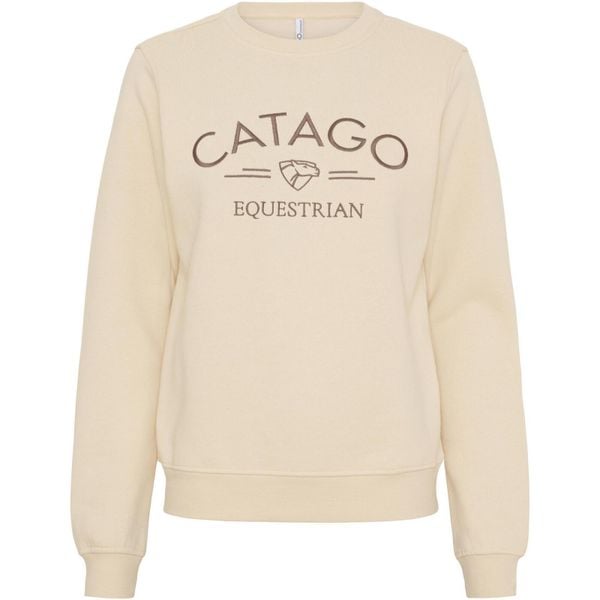 Bluza damska Catago Tinley. Brązowe bluzy damskie CATAGO, xl, bez wzorów, z bawełny, klasyczne, bez ramiączek, bez kaptura. Za 240.00 zł.