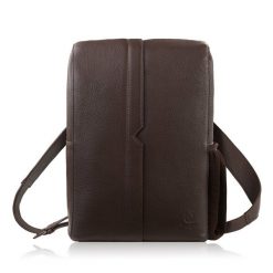 Plecak skórzany miejski do pracy premium kompaktowy brązowy Paolo Peruzzi T-144-BR. Brązowe plecaki męskie bez wzorów, z materiału, biznesowe. Za 439.00 zł.