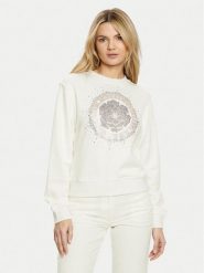 Guess Bluza W5RQ05 K7EX1 Écru Regular Fit. Bluzy damskie Guess, s, z aplikacjami, z bawełny, bez ramiączek, bez kaptura. Za 209.99 zł.