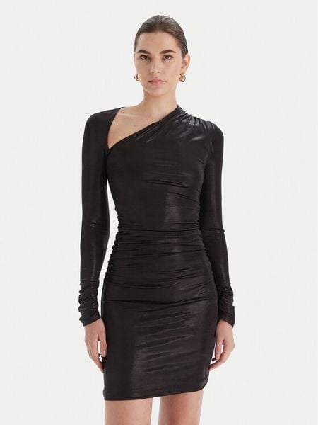 Marciano Guess Sukienka koktajlowa 5BGK39 6340A Slim Fit. Czarne sukienki damskie Marciano Guess, z aplikacjami, z syntetyku, wizytowe, bez kołnierzyka, bez ramiączek. Za 789.99 zł.