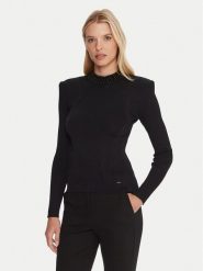 Gaudi Sweter 521FD53036 Czarny Slim Fit. Czarne swetry nierozpinane damskie Gaudi, xs, bez wzorów, z syntetyku, bez kołnierzyka, bez ramiączek. Za 449.99 zł.