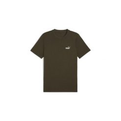 Koszulka z małym logo Puma N° 1 Essentials. Zielone koszulki sportowe męskie Puma, m, bez wzorów, z bawełny, bez ramiączek, na fitness i siłownię. Za 72.00 zł.