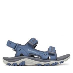 Sandały Merrell. Niebieskie sandały męskie Merrell, bez wzorów, bez zapięcia. Za 309.99 zł.