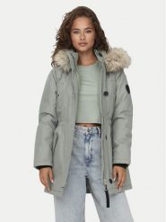 ONLY Parka Iris 15304625 Zielony Regular Fit. Zielone parki damskie ONLY, l, bez wzorów, z syntetyku, bez kaptura. Za 349.99 zł.