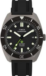 Zegarek Timex Zegarek męski Timex TW2Y63600 czarny. Czarne zegarki męskie Timex, bez wzorów. Za 2,290.00 zł.