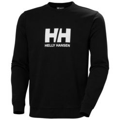 Bluza Helly Hansen Logo. Czarne bluzy męskie Helly Hansen, m, bez wzorów, bez ramiączek, bez kaptura. Za 333.50 zł.