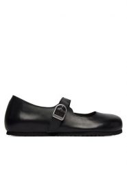 Birkenstock Baleriny Santa Clarita 1030709 Czarny. Czarne balerinki damskie Birkenstock, bez wzorów, ze skóry, bez obcasa, bez zapięcia. Za 599.99 zł.