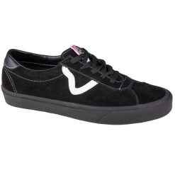 Buty sportowe do chodzenia unisex, Vans UA Sport. Czarne buty sportowe męskie Vans, bez wzorów, bez zapięcia, trekkingowe. Za 199.99 zł.