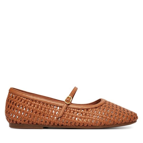 Baleriny Clarks. Brązowe balerinki damskie Clarks, bez wzorów, bez obcasa, bez zapięcia. Za 429.99 zł.