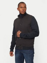 Bugatti Bluza 8750 65063B Granatowy Regular Fit. Niebieskie bluzy męskie Bugatti, m, bez wzorów, z syntetyku, bez ramiączek, bez kaptura. Za 669.99 zł.