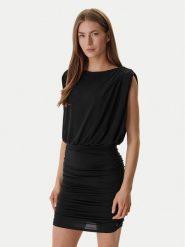 Guess Sukienka koktajlowa W6GK56 K3171 Czarny Regular Fit. Czarne sukienki damskie Guess, s, z aplikacjami, z syntetyku, wizytowe, bez kołnierzyka, bez ramiączek. Za 519.99 zł.