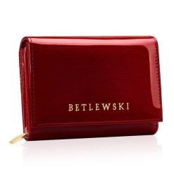 Portfel damski Betlewski ZBPD-BS-11 czerwony. Czerwone portfele damskie Betlewski, ze skóry. Za 169.99 zł.