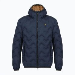 Kurtka męska Blauer USA Piery. Niebieskie kurtki męskie Blauer, l, bez wzorów, z materiału, eleganckie, bez kaptura. Za 1,299.00 zł.