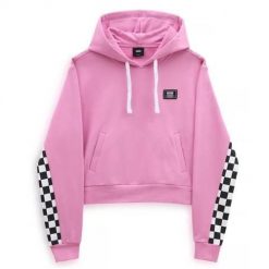 Bluza sportowa damska Vans Boom Boom Check Hoodie. Bluzy damskie Vans, l, bez wzorów, sportowe, bez ramiączek, z kapturem. W wyprzedaży za 273.15 zł.