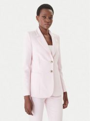 Rinascimento Marynarka CFC0128642003 Różowy Regular Fit. Czerwone marynarki i żakiety damskie Rinascimento, bez wzorów, z syntetyku, bez kołnierzyka, bez ramiączek. Za 749.99 zł.