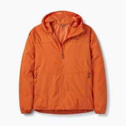 Kurtka przeciwiatrowa męska Rab Windgather Hoody. Brązowe kurtki męskie RAB, m, bez wzorów, z materiału, bez kaptura. Za 369.99 zł.