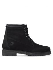 Timberland Botki Hannover Hill TB0A2KSV0011 Czarny. Czarne botki damskie Timberland, bez wzorów, z nubiku, bez obcasa, na płaskiej podeszwie, bez zapięcia. Za 719.99 zł.