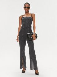 Karl Lagerfeld Jeans Kombinezon 240J1309 Szary Skinny Fit. Szare sukienki damskie Karl Lagerfeld Jeans, m, bez wzorów, z bawełny, bez kołnierzyka, bez ramiączek. Za 759.99 zł.