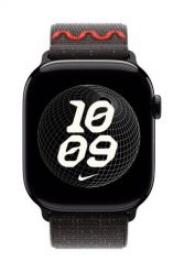 Zegarek Apple 46mm Midnight Black Nike Sport Loop. Czarne zegarki smartwatch Apple, bez wzorów. Za 261.99 zł.