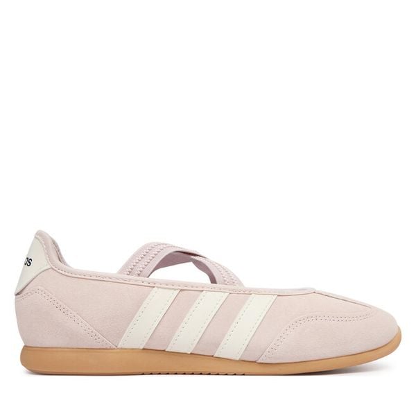 Baleriny adidas. Czerwone balerinki damskie Adidas, bez wzorów, bez obcasa, bez zapięcia. Za 279.99 zł.