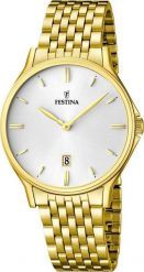 Zegarek Festina Zegarek męski Festina F16746-1 złoty. Żółte zegarki męskie Festina, bez wzorów, złote. Za 594.00 zł.
