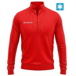 Bluza Givova Freetime unisex Czerwony Czerwony 2xl. Czarne bluzy damskie Givova, na lato, xl, bez wzorów, sportowe, bez ramiączek, bez kaptura. Za 181.99 zł.