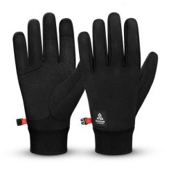 Wodoodporne rękawiczki trekkingowe Siroko Gauteng. Czarne rękawiczki damskie SIROKO, bez wzorów, z materiału. Za 84.00 zł.