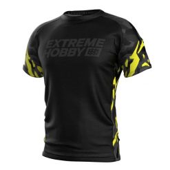 Koszulka Techniczna Sportowa Męska EXTREME HOBBY BLACK PANTHER. Czarne koszulki sportowe męskie EXTREME HOBBY, m, bez wzorów, z elastanu, bez ramiączek, do biegania. Za 138.00 zł.