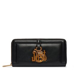 Portfel Just Cavalli. Czarne portfele damskie Just Cavalli. Za 439.99 zł.