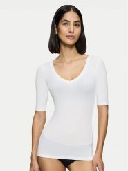 Triumph Koszulka piżamowa Beauty Layers 10222610 Écru Slim Fit. Koszule nocne damskie Triumph, bez wzorów, z lyocellu, bez ramiączek. Za 69.30 zł.