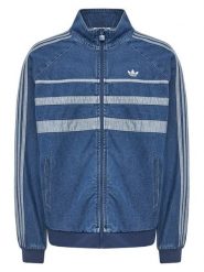 Adidas Bluza adicolor First Blue Denim JX6457 Niebieski Regular Fit. Niebieskie bluzy męskie Adidas, m, bez wzorów, z bawełny, bez ramiączek, bez kaptura. Za 309.99 zł.