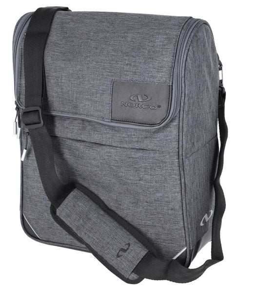 Torba miejska Glenbury. Szare torby na ramię męskie NORCO, z materiału, na ramię. Za 419.90 zł.