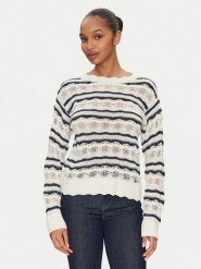 Guess Sweter W5GR35 Z3NJ0 Beżowy Regular Fit. Brązowe swetry nierozpinane damskie Guess, m, z aplikacjami, z syntetyku, bez kołnierzyka, bez ramiączek. Za 249.99 zł.