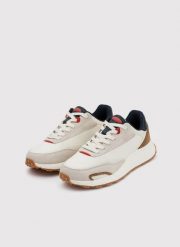 PAKO LORENTE - Beżowe sneakersy męskie. Brązowe buty sportowe męskie Pako Lorente, bez wzorów, bez zapięcia. Za 199.99 zł.